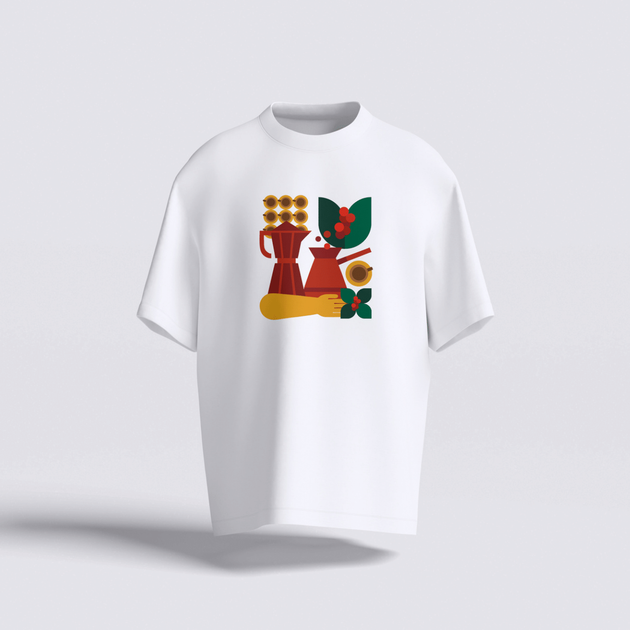 Camiseta Rei do Café (Branca) - Edição Festival Santos Café 2025